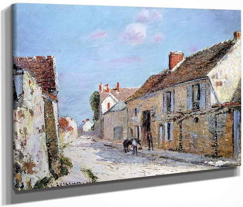 Street In Ennery, Seine Et Oise By Gustave Loiseau By Gustave Loiseau