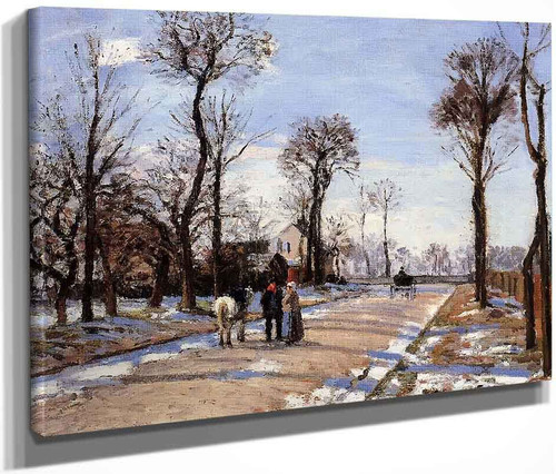 Street Winter Sunlight And Snow By Camille Pissarro By Camille Pissarro