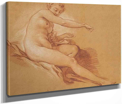 Study Of A Naked Woman2 By Charles Joseph Natoire By Charles Joseph Natoire