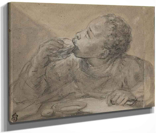 Study Of A Negro Boy Eating Fruit By Paolo Veronese