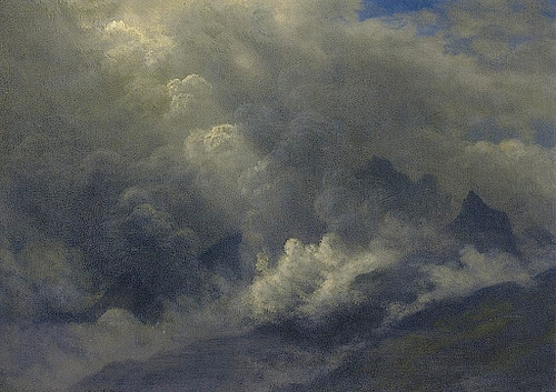 Study Of Counds And Mist By Albert Bierstadt By Albert Bierstadt