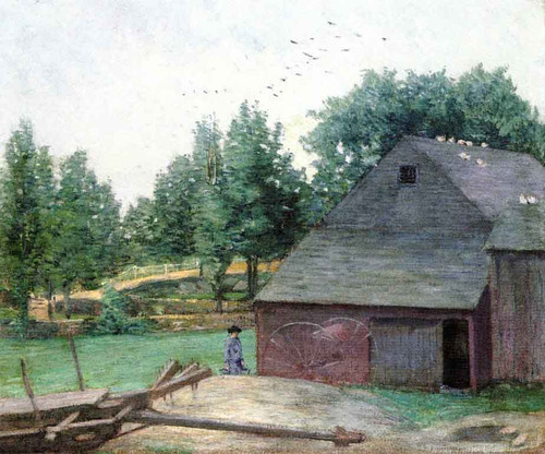 Summer In Connecticut The Old Barn At Branchville By Julian Alden Weir American 1852 1919 Summer In Connecticut The Old Barn At Branchville By Julian Alden Weir American 1852 1919