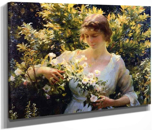 Summer Morning By Charles Courtney Curran By Charles Courtney Curran