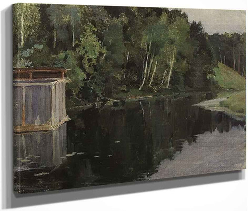 Summer Twilight. Pond By Konstantin Somov