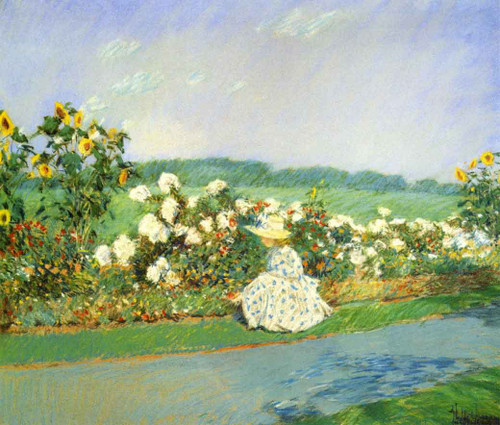 Summertime By Frederick Childe Hassam  By Frederick Childe Hassam
