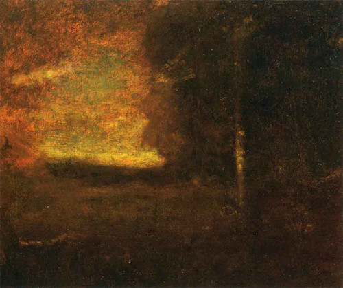 Sunset Landscape By George Inness By George Inness