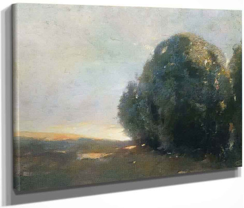 Sunset By Emil Carlsen By Emil Carlsen