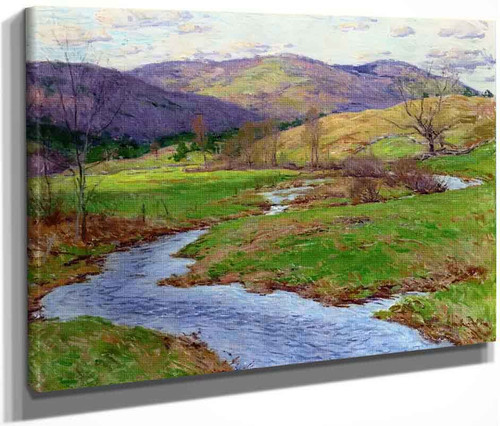 Swollen Brook  By Willard Leroy Metcalf By Willard Leroy Metcalf