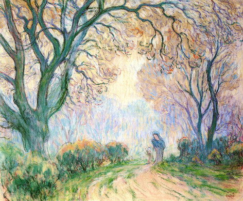 Symbolic Figure In The Forest By Claude Emil Schuffenecker