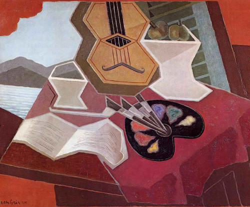 Table Overlooking The Sea By Juan Gris