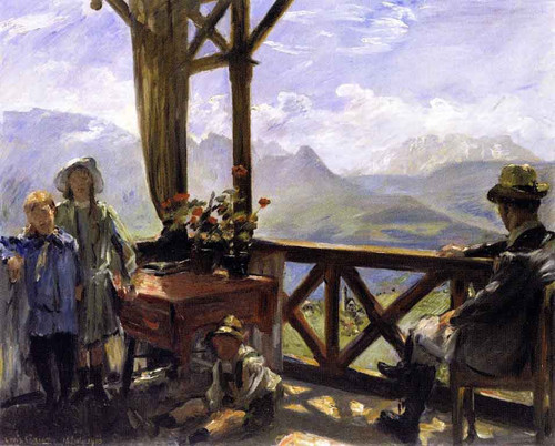 Terrace In Klobenstein, Tyrol By Lovis Corinth By Lovis Corinth