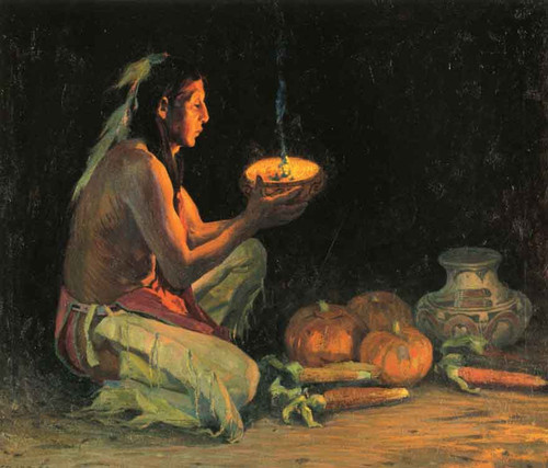 Thanksgiving Ceremony By E. Irving Couse