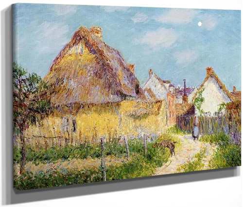 Thatched Cottage, Le Vaudreuil By Gustave Loiseau By Gustave Loiseau