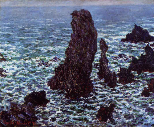 The 'Pyramids' Of Port Coton, Belle Ile En Mer By Claude Oscar Monet