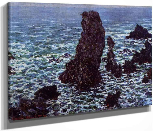 The 'Pyramids' Of Port Coton, Belle Ile En Mer By Claude Oscar Monet