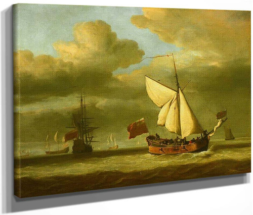 The 'Royal Escape' Close Hauled In A Breeze By Willem Van De Velde The Younger