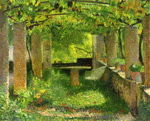 The Arbour By Henri Martin By Henri Martin The Arbour By Henri Martin By Henri Martin