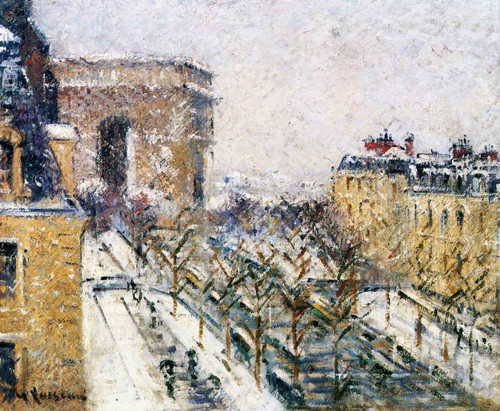 The Arc De Triomphe By Gustave Loiseau By Gustave Loiseau