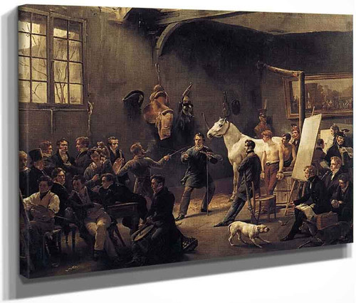 The Artist's Studio By Horace Vernet