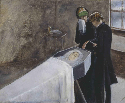 The Artist Attending The Mourning Of A Young Girl By Sir John Everett Millais