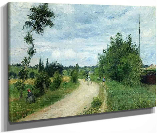 The Auvers Road, Pontoise By Camille Pissarro By Camille Pissarro