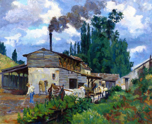 The Banks Of The Bevre By Armand Guillaumin The Banks Of The Bevre By Armand Guillaumin
