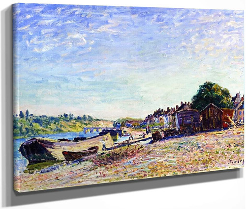 The Banks Of The Loing Near Saint Mammes By Alfred Sisley