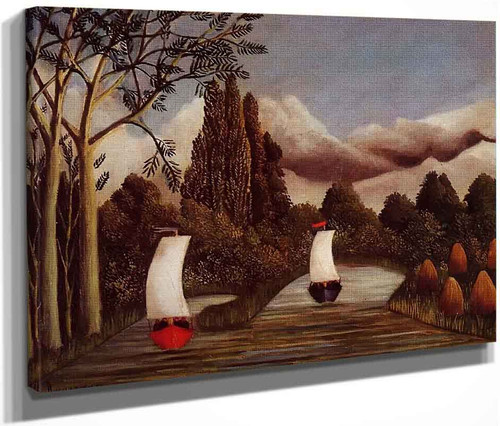 The Banks Of The Oise By Henri Rousseau