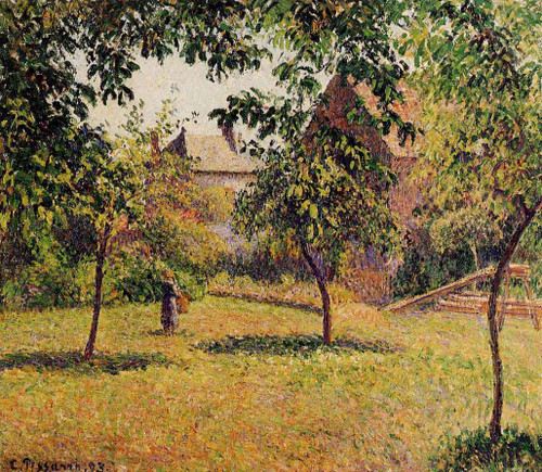 The Barn, Morning, Eragny By Camille Pissarro By Camille Pissarro