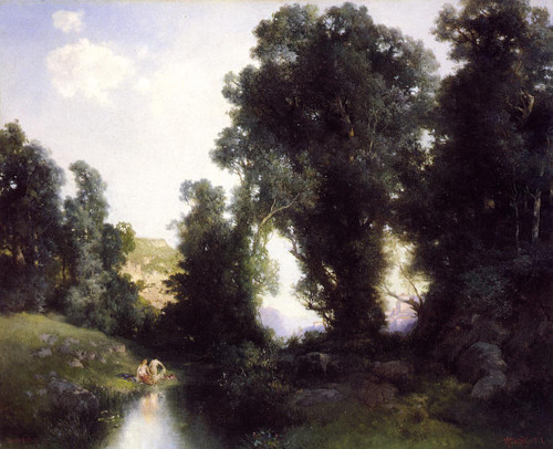The Bathing Hole, Cuernavaca, Mexico By Thomas Moran By Thomas Moran