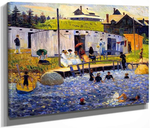 The Bathing Hour, Chester, Nova Scotia By William James Glackens  By William James Glackens