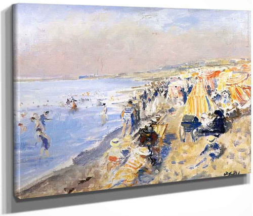 The Beach At Dieppe By Jacques Emile Blanche By Jacques Emile Blanche