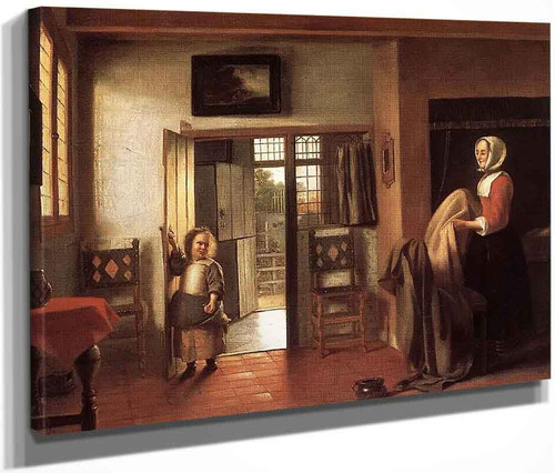 The Bedroom1 By Pieter De Hooch