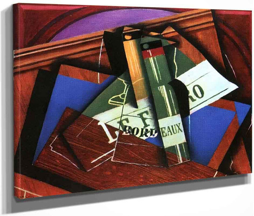 The Bottle Of Bordeaux3 By Juan Gris