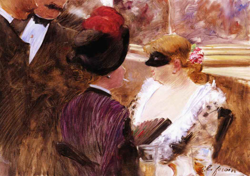 The Box  By Jean Louis Forain  By Jean Louis Forain