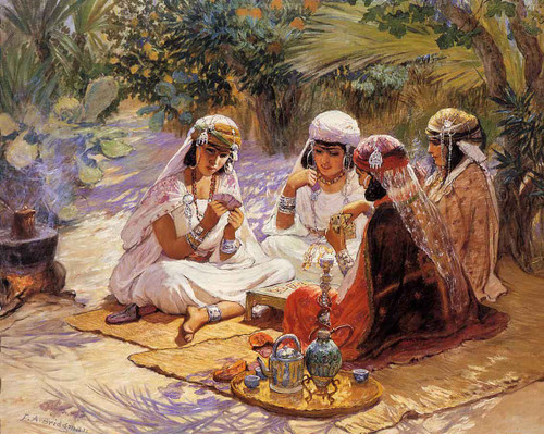 The Card Players By Frederick Arthur Bridgman
