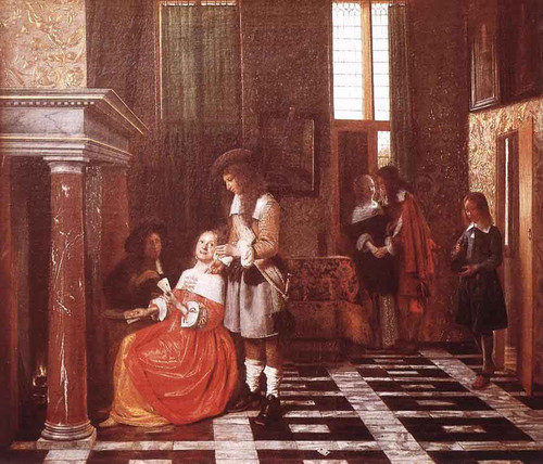 The Card Players By Pieter De Hooch