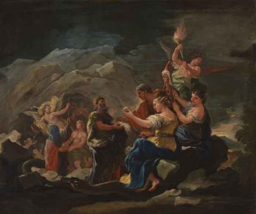The Cave Of Eternity By Luca Giordano, Aka Luca Fa Presto By Luca Giordano