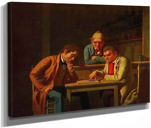 The Checker Players By George Caleb Bingham By George Caleb Bingham