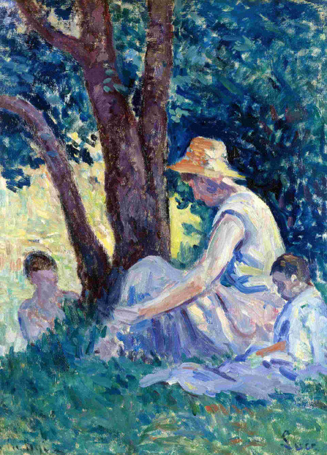 Bessy,Un Apres Midi A La Campagne By Maximilien Luce By Maximilien Luce