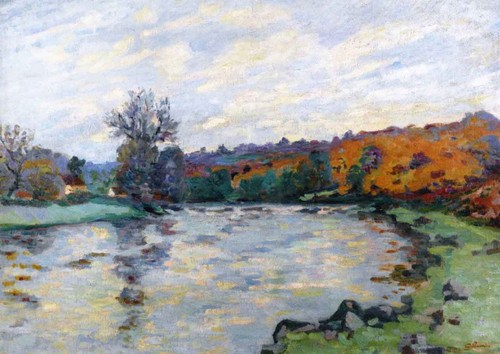 The Dam At Ganetin, Crozant By Armand Guillaumin The Dam At Ganetin, Crozant By Armand Guillaumin