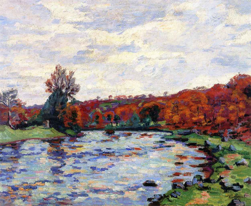 The Dam At Ganetin By Armand Guillaumin The Dam At Ganetin By Armand Guillaumin