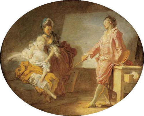 The Debut Of The Model By Jean Honore Fragonard  By Jean Honore Fragonard