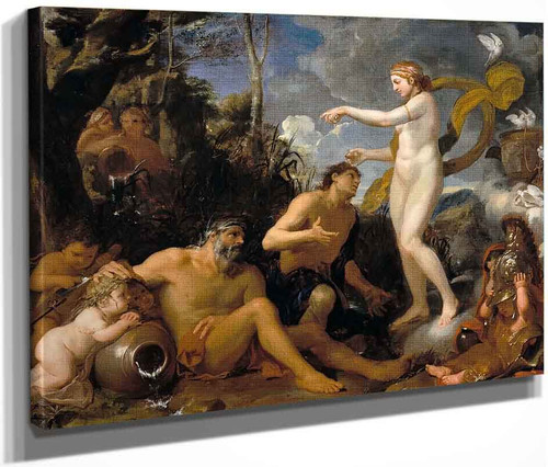 The Deification Of Aeneas By Charles Le Brun By Charles Le Brun