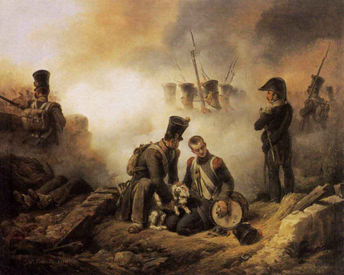 The Dog Of The Regiment Wounded By Horace Vernet