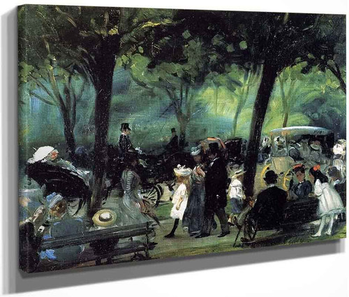 The Drive Central Park By William James Glackens  By William James Glackens