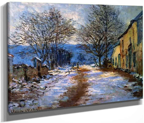 The Effect Of Snow At Limetz By Claude Oscar Monet