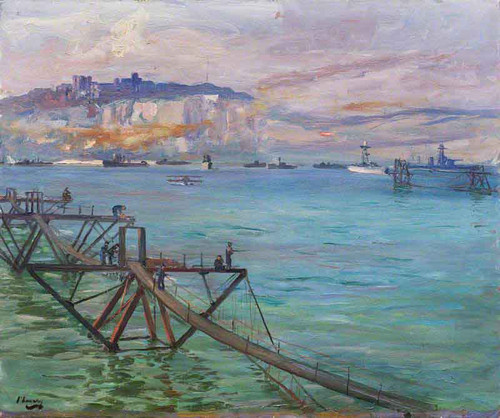 The Entrance, Dover Harbour, 1918 By Sir John Lavery, R.A. By Sir John Lavery, R.A.