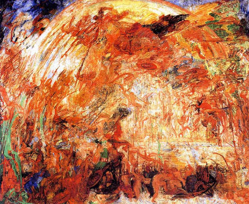 The Expulsion Of The Fallen Angel By James Ensor By James Ensor