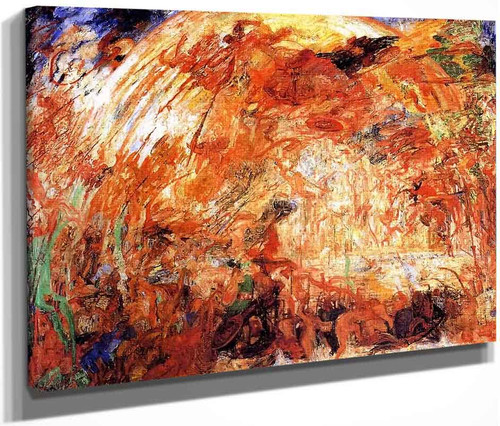 The Expulsion Of The Fallen Angel By James Ensor By James Ensor